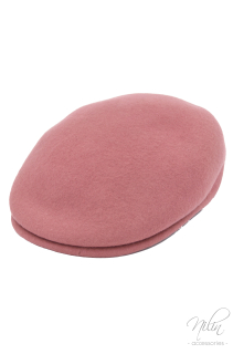 Beret svájci gyapjú sapka, világos mályva 58cm