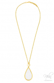 Csepp alakú medálos nyaklánc, arany színű