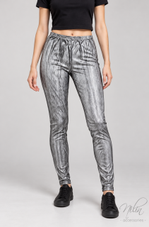 Leggings fényes, ezüst S-M Leggings fényes, ezüst S-M